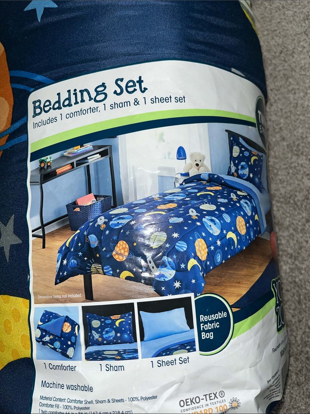 Space Print Bedding Set